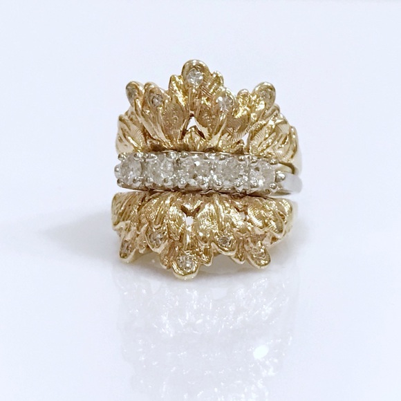 Jewelry - Solid 14k & Diamond masterpiece ring